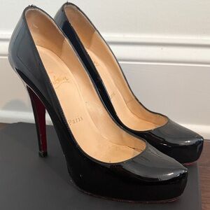 Christian Louboutin Black Patent Heels